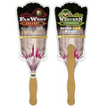 Digital Broom Fast Fan w/ Wooden Handle & 2 Sides Imprinted (1 Day)